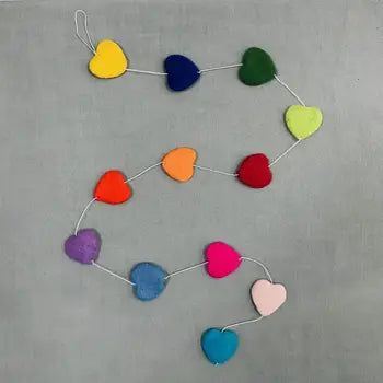 Garland - Multi-Colored Hearts