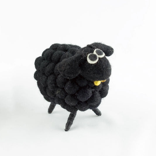 Home Decor - Black Sheep with Bell