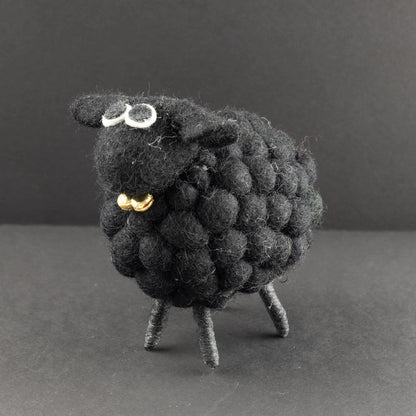 Home Decor - Black Sheep with Bell