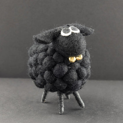 Home Decor - Black Sheep with Bell