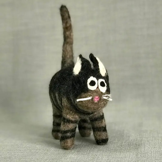 Toy - Black and Grey Stripe Cat