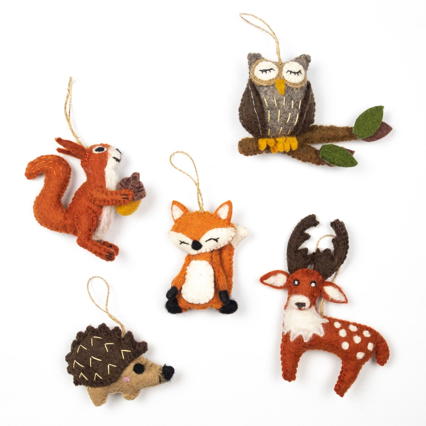 Ornament - Forest Animals Collection - Set of 5