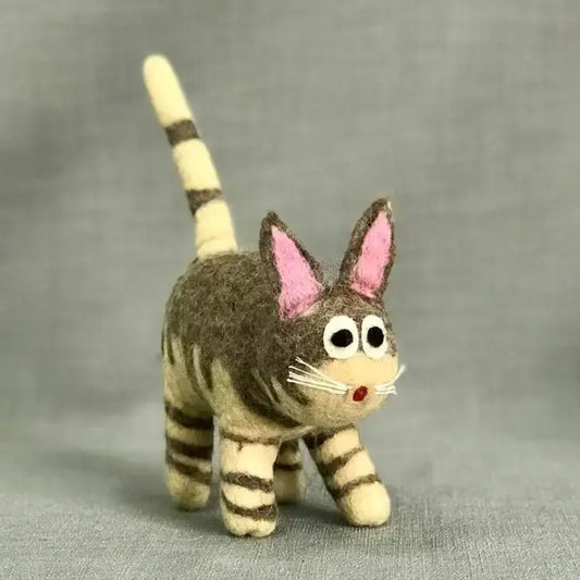 Toy - Cat - Grey with Pink Ears