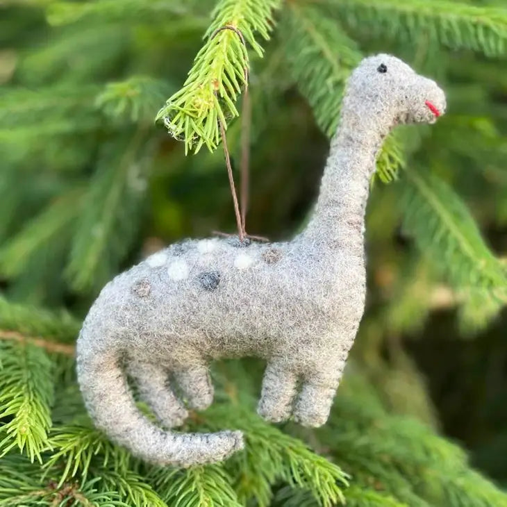 Ornament - Dinosaur - Grey