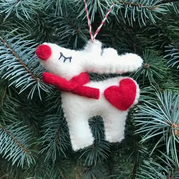 Ornament - White Reindeer