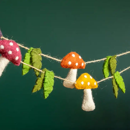 Garland - Multi-Color Spotted Mushroom