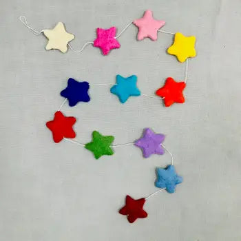 Garland - Multi-Colored Stars
