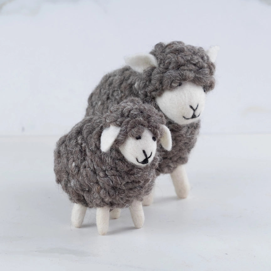 Toy - Grey Wool Sheep