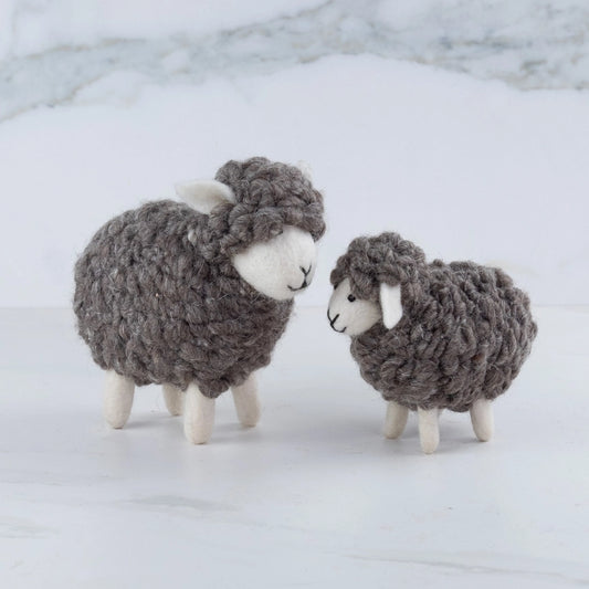 Toy - Grey Wool Sheep