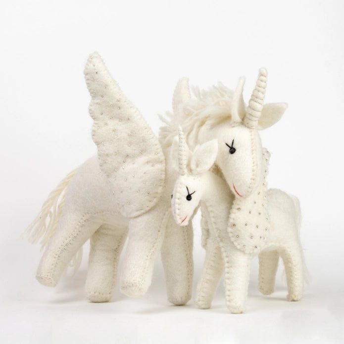 Toy - White Unicorn - Small or Large
