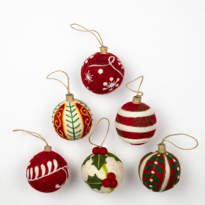 Ornament - Red Christmas Balls